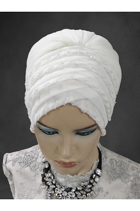 شال سفید زنانه NurAy - کد 882301459