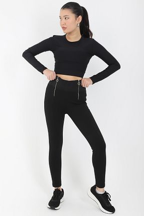 ساق شلواری مشکی زنانه پلی استر YORSSTYLE - کد 882301094