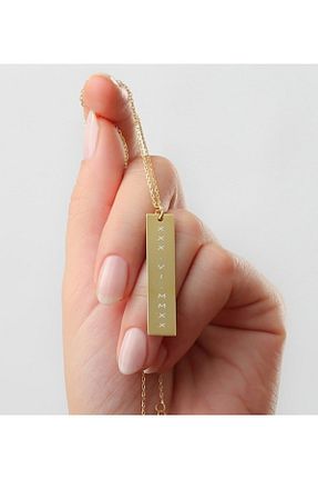 گردنبند استیل ( فولاد ) زرد زنانه استیل (فولاد) Doğaltaş - کد 882325059