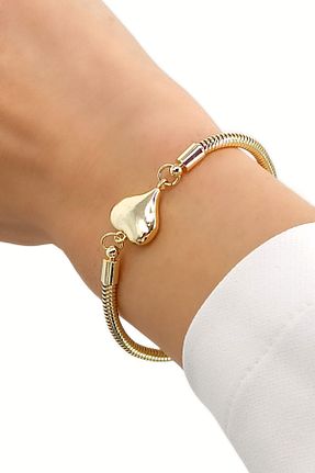 دستبند استیل (فولاد) طلائی زنانه استیل (فولاد) Çlk Accessories - کد 882371144