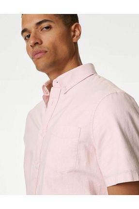 پیراهن صورتی مردانه رگولار Marks & Spencer - کد 832531416