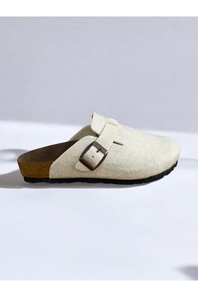 دمپائی نباتی زنانه چرم مصنوعی DİLEK SHOES - کد 869873568