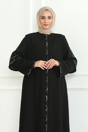 کلاه و ابایا مشکی زنانه پنبه پلی استر KADEEM - کد 882393045