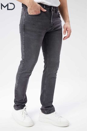 شلوار جین طوسی مردانه رگولار MD MARSHALL DENIM - کد 882390195