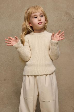 پلیور نباتی بچه گانه ساده Fahhar Kids - کد 882401176