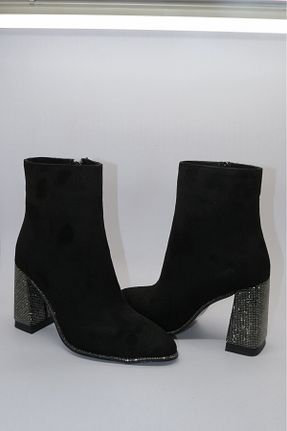 بوت / نیم بوت مشکی زنانه چرم مصنوعی LEVEL SHOES - کد 882411098