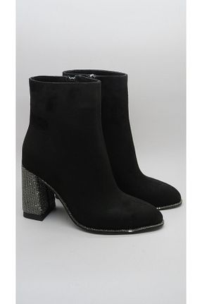 بوت / نیم بوت مشکی زنانه چرم مصنوعی LEVEL SHOES - کد 882411098