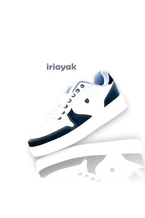 کفش اسنیکر سفید مردانه بند دار İriayak - کد 882449597