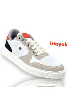 کفش اسنیکر سفید مردانه بند دار İriayak - کد 882451909