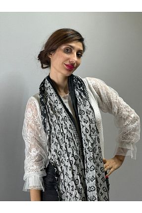 شال مشکی زنانه پنبه ای Gönülden Tasarım - کد 882455051