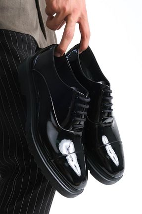 کفش کلاسیک مشکی مردانه چرم مصنوعی maximoda - کد 882469700