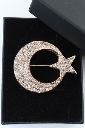 سنجاق سینه زرد زنانه فلزی KEEBA - کد 882479461