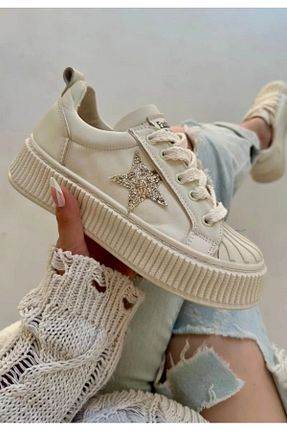 کفش پیاده روی بژ زنانه پارچه ای aleynashoes - کد 882489916