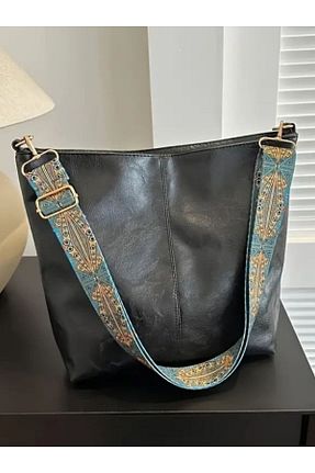 کیف دوشی مشکی زنانه چرم مصنوعی Cans Trendy - کد 882506876