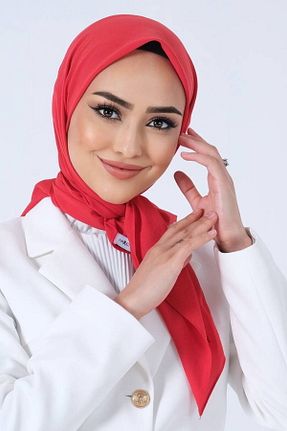 شال قرمز زنانه پلی استر haremscarfs - کد 882509577