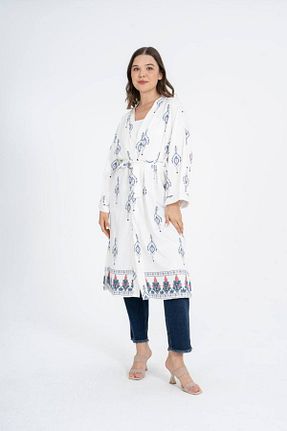 کیمونو و کافتان آبی زنانه بافتنی Reji - کد 882507078