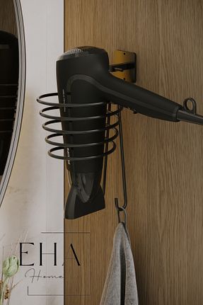 نظم دهنده حمام مشکی فلزی EHA HOME - کد 882513090