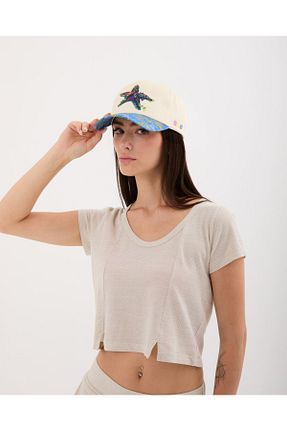کلاه بژ زنانه TopG - کد 882552114