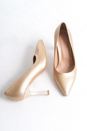 کفش استایلیتو بژ پاشنه نازک öz se shoes - کد 882546211