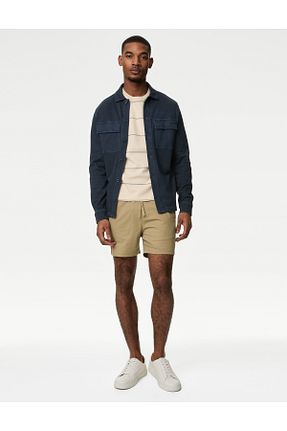 شلوارک و برمودا بژ مردانه رگولار Marks & Spencer - کد 834450608