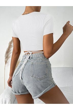 بلوز سفید زنانه ساده Liona - کد 882618048