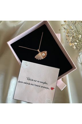 گردنبند نقره صورتی زنانه 925 عیار Lovera Jewellery - کد 781644068