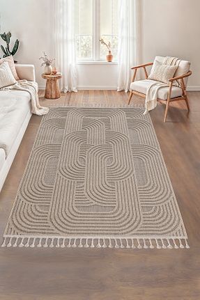 فرش بژ آنتی باکتریال SANRUGS Home & Living - کد 867767189