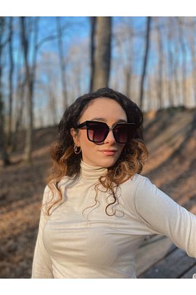 عینک آفتابی مشکی زنانه UV400 VisionGlasses - کد 446545347