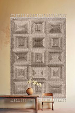 فرش بژ آنتی باکتریال SANRUGS Home & Living - کد 867760762