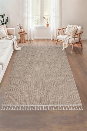 فرش بژ آنتی باکتریال SANRUGS Home & Living - کد 867767185