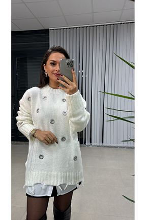 پلیور زنانه هندسی caddstore - کد 882700255