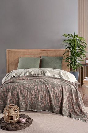 لحاف دونفره خاکی 240 x 260 MYLASA HOME - کد 882710149