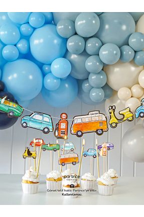 تزئینات جشن تولد رنگی partince - کد 880054876