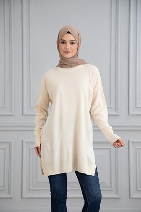 تونیک حجاب نباتی زنانه تریکو Gülce moda - کد 882694256