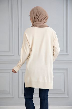 تونیک حجاب نباتی زنانه تریکو Gülce moda - کد 882694256