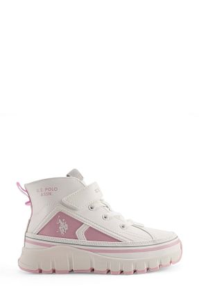 بوت / نیم بوت سفید بچه گانه پاشنه تخت U.S. Polo Assn. - کد 865803864