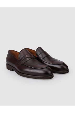کفش کلاسیک قهوه ای مردانه چرم خالص Cabani - کد 882735785