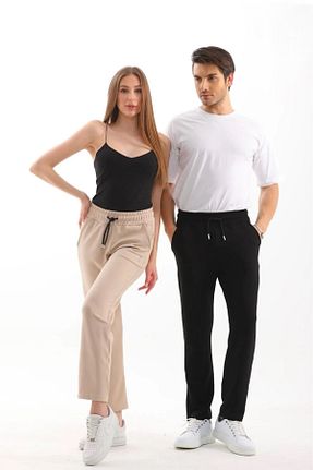 شلوار کرمگن مشکی زنانه لیکرا OYS - کد 872246202