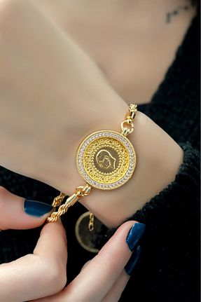 دستبند طلا زرد زنانه 8 عیار aytekgold - کد 882779506