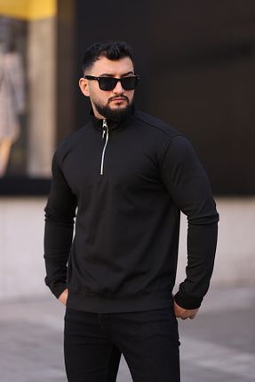 سوئیشرت مشکی زنانه ساده Newtime - کد 882777470