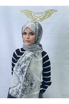 شال طوسی زنانه پنبه ای ALDAİR - کد 882803223