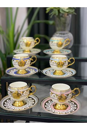فنجان قهوه سفید 6 نفره Ulus Home - کد 882827089