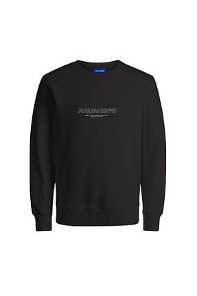 سوئیشرت مشکی مردانه ساده Jack & Jones - کد 851710282