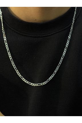 گردنبند نقره سفید مردانه 925 عیار qarma jewellery - کد 882845681