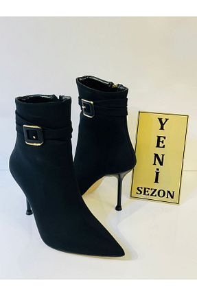 بوت / نیم بوت مشکی زنانه چرم مصنوعی Park Moda - کد 882840623