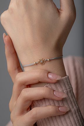 دستبند طلا طلائی زنانه 14 عیار Kolyecik - کد 882858573
