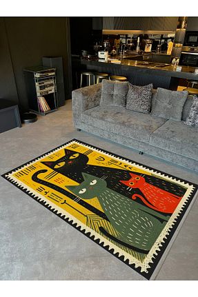 فرش رنگی قابل شستشو Rugs Modern Halı - کد 882848289