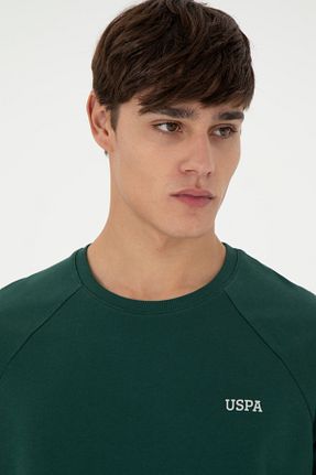 سوئیشرت سبز مردانه ساده U.S. Polo Assn. - کد 882848773