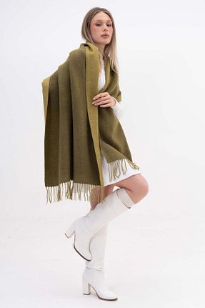 شال گردن سبز زنانه پشمی FENZA SCARF - کد 882863476