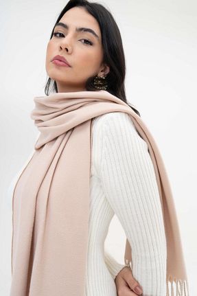 شال گردن سرمه ای زنانه پشمی FENZA SCARF - کد 882863702